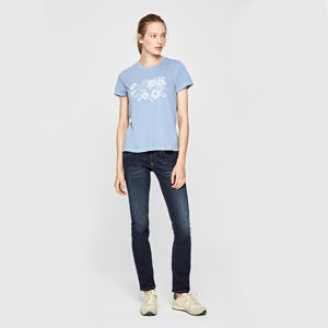 Pepe Jeans dámské modré vyšívané tričko - M (564)